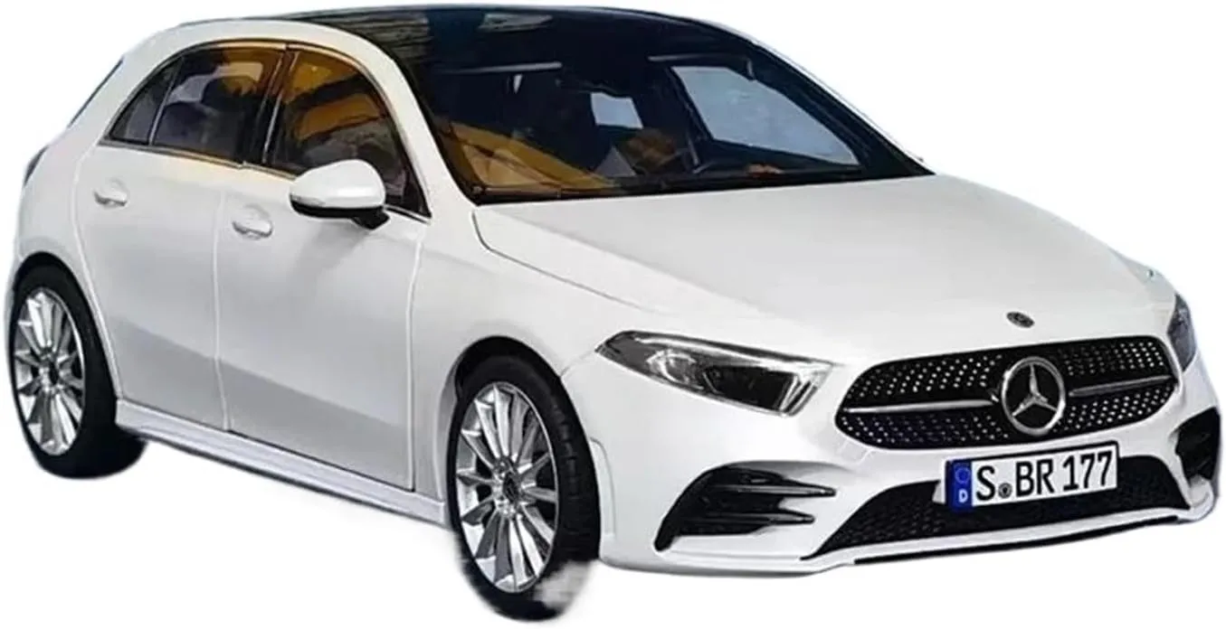 1 18 for Benz A-Class GLA A180 AMG Alloy Car Model Classic Collectible Ornaments Gifts Boys Car Enthusiasts Simulation Vehicle Playset(White)