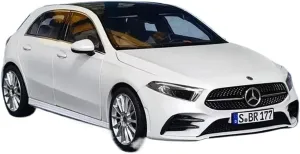 1 18 for Benz A-Class GLA A180 AMG Alloy Car Model Classic Collectible Ornaments Gifts Boys Car Enthusiasts Simulation Vehicle Playset(White)