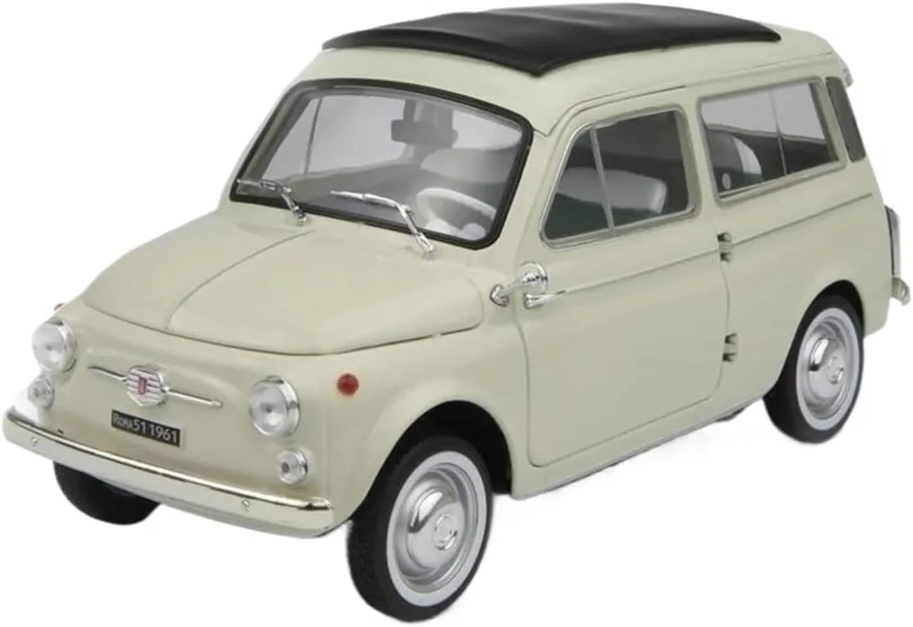 1 18 ForFiat 1960 Classic Alloy Simulation Car Model Collection Ornament Souvenir Hobb Children Toys Motor Vehicles Toys