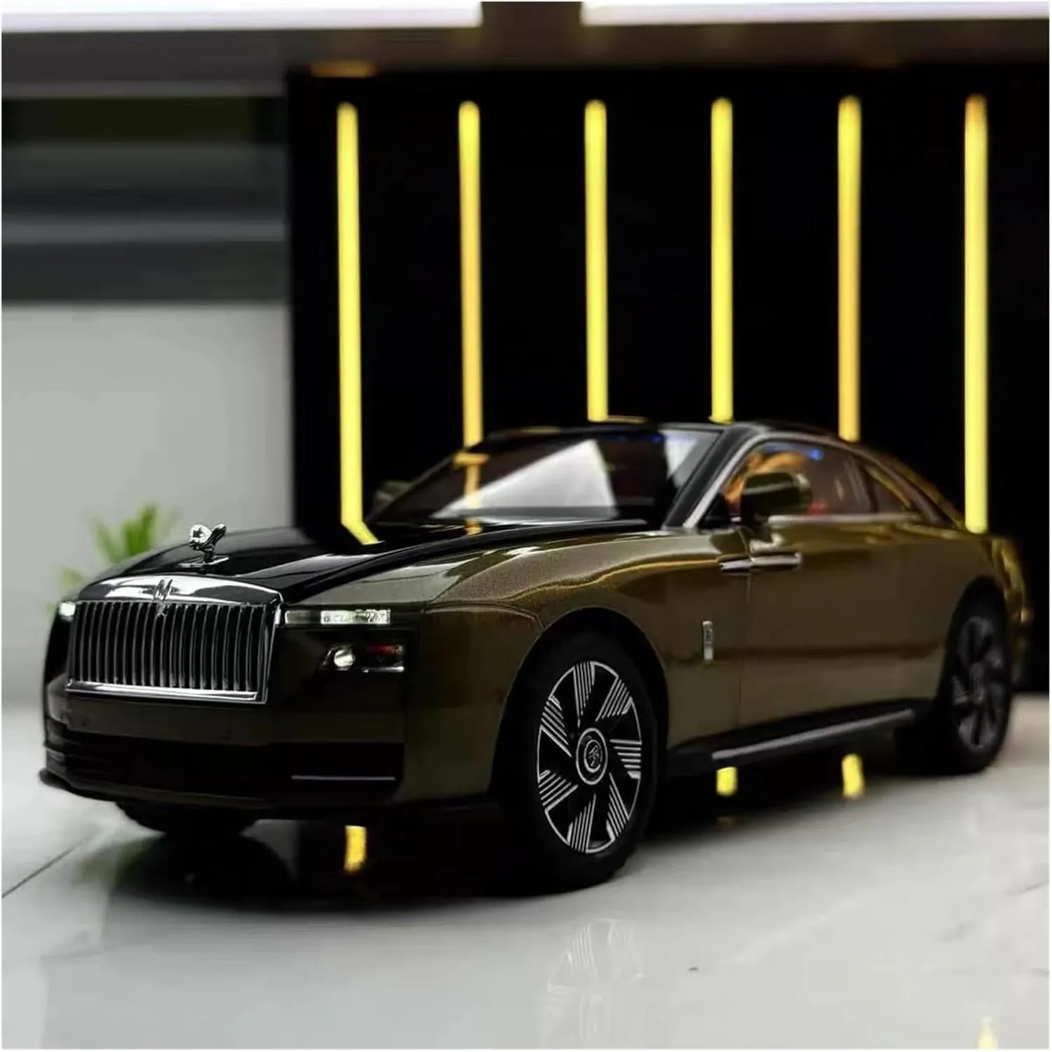 1 24 for Rolls Royce Spectre Luxury Sedan Alloy Scale Car Model Diecast Metal Car Enthusiasts Collection Car Gift Simulation Vehicle Playset(Red)
