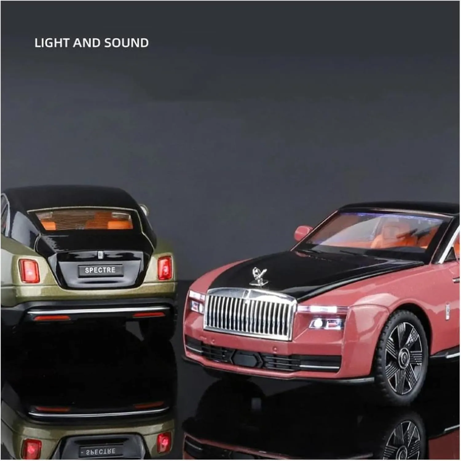 1 24 for Rolls Royce Spectre Luxury Sedan Alloy Scale Car Model Diecast Metal Car Enthusiasts Collection Car Gift Simulation Vehicle Playset(Red)