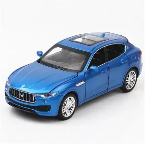 1 32 for Maserati Levante SUV Alloy Car Model Diecast Toy Vehicles Metal Car Model Simulation Collection Toy Gift Classic Cars Collectible(Blue)