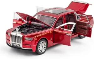 1 32 for Rolls Royce Phantom Alloy Luxy Car Model Diecast Metal Toy Vehicles Car Model Adults Collectibles Scale Vehicles Toys(Red)