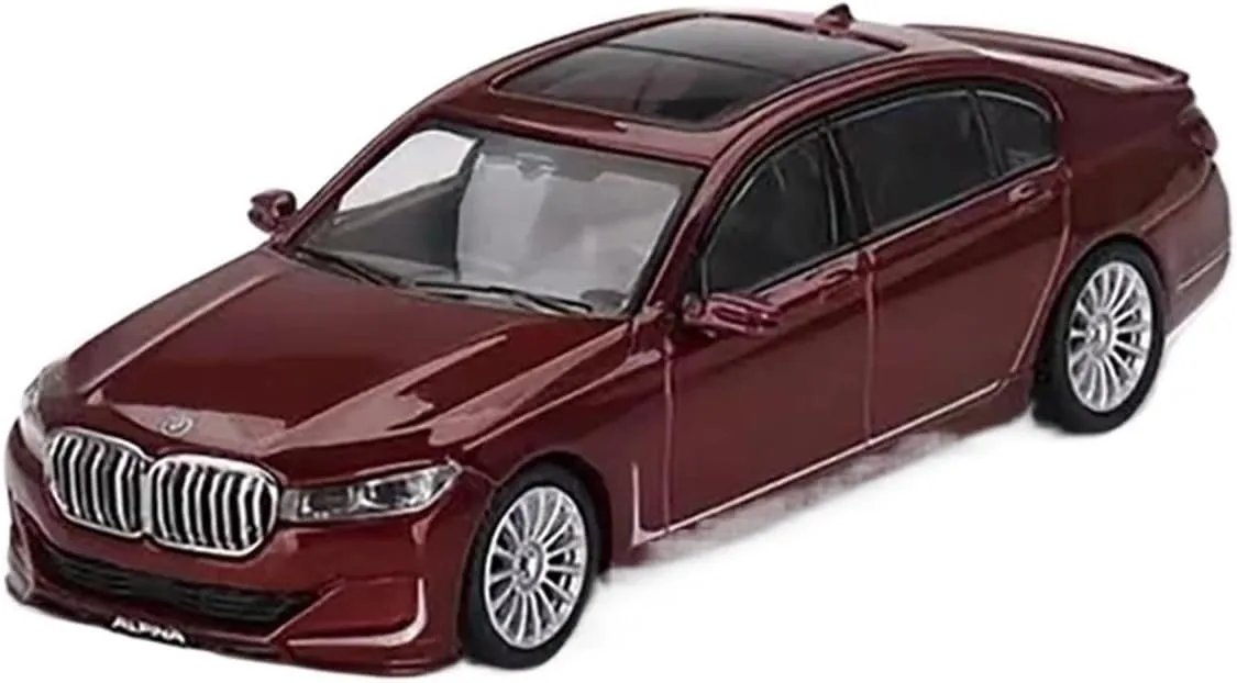 1 64 for BMW Alpina B7 Alloy Classic Luxury Car Model Ornaments Toys Adult Collection Display Hobby Motor Vehicles Toys(Red)