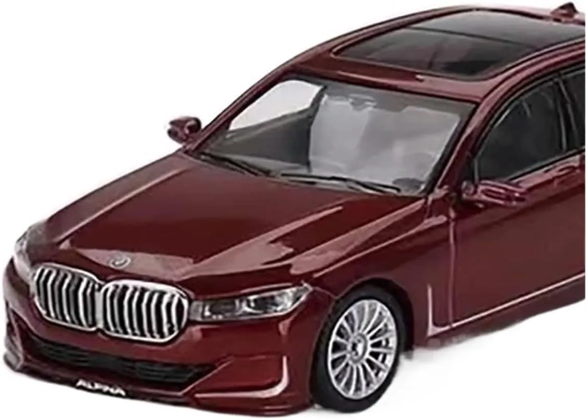 1 64 for BMW Alpina B7 Alloy Classic Luxury Car Model Ornaments Toys Adult Collection Display Hobby Motor Vehicles Toys(Red)