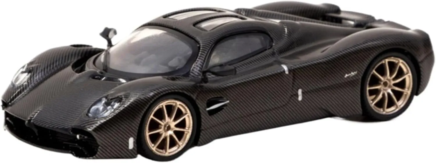 1 64 for Pagani Utopia Brown Painting Full Carbon Car Model Static Piece for Collection Simulation Vehicle Playset