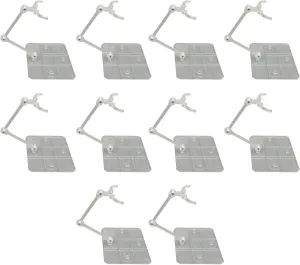 10 Sets Transparent Acrylic Anime Figure Stand, Adjustable Display Holder Base for 6in Action Figures, Premium Material, Ideal for Figure Collection
