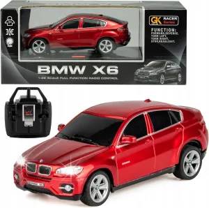 100 CLASSIC Remote Control Car, 1/24 Scale RC Sport Racing Toy Car, Compatible with BMW X6 Model Vehicle for Boys Girls Red