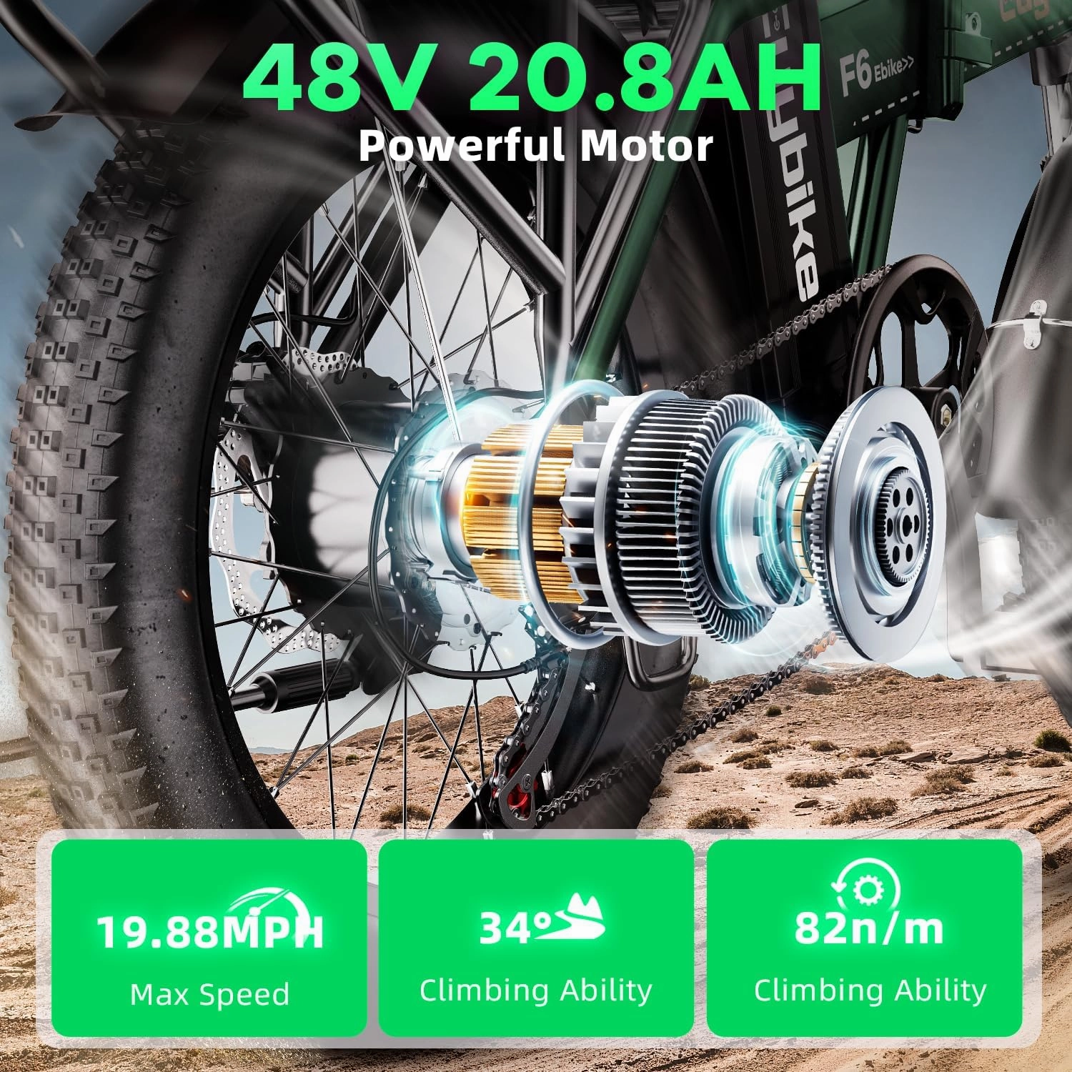 1000W Folding Electric Bike,48V 20AH Removable Battery E Bike,30 MPH,80 Miles Max Range Electric Bike for Adults,20" Fat Tire Foldable ebike,Adult Electric Bicycle for Commute Beach Snow