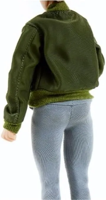 1/12 Scale Female Clothes,Figure Doll Clothes Coat Jacket Costume for 6" Female Soldier Action Figure Body Doll(Green)