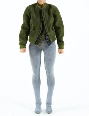 1/12 Scale Female Clothes,Figure Doll Clothes Jacket Tight Legging Costume for 6" Female Soldier Action Figure Doll