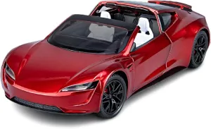 1/24 Roadster Diecast Toy Car for Collectors & Kids - Alloy Model With Pull Back & Light - Birthday Gift for Boys or Girls