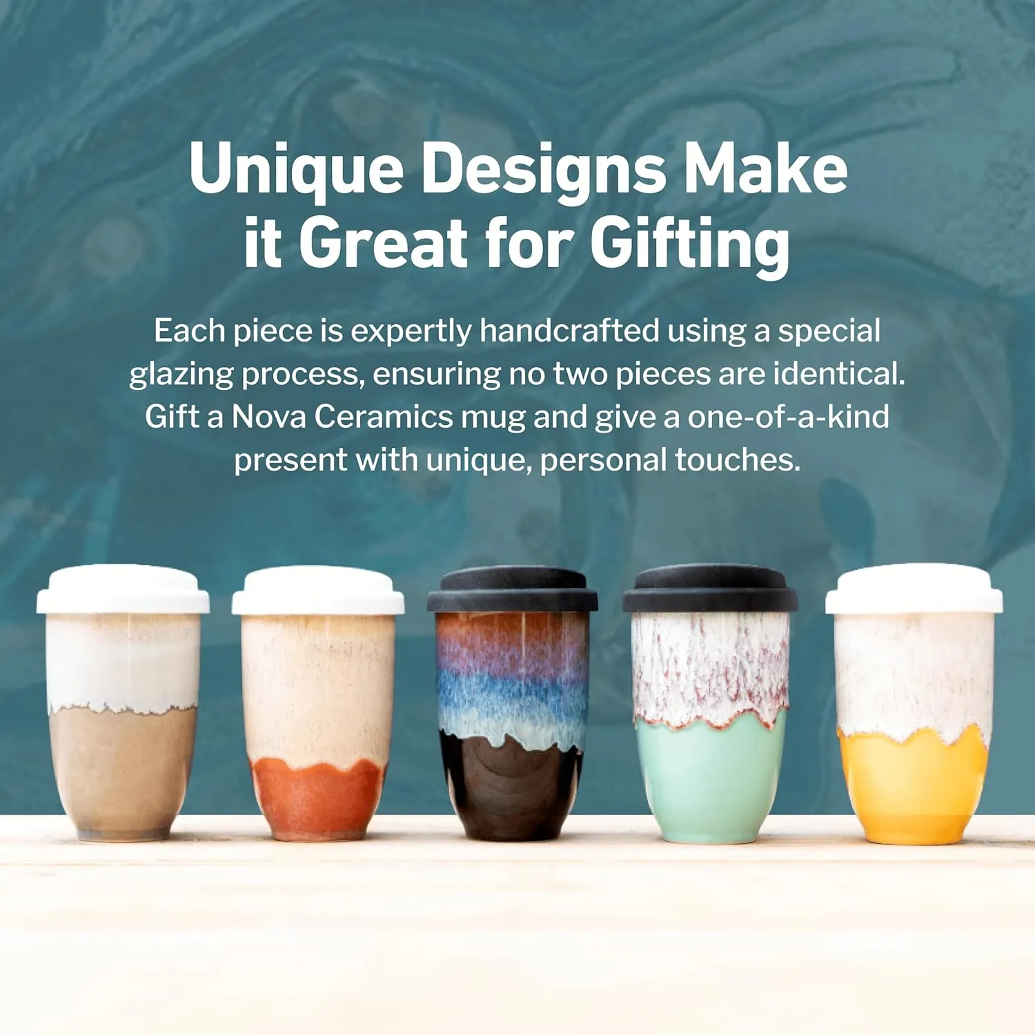 12oz Travel Coffee Mug - Unique Microwave & Dishwasher Safe Tumbler With Lid - Gifts For Women & Men