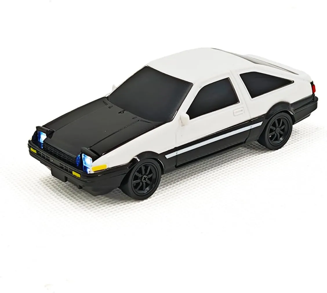 1/43 Mini 4WD RC Drift Car, 2.4G Full-Proportional Mini Electric RC Racing Car Model with LED Lights,15 KM/H High Speed Sports Vehicle
