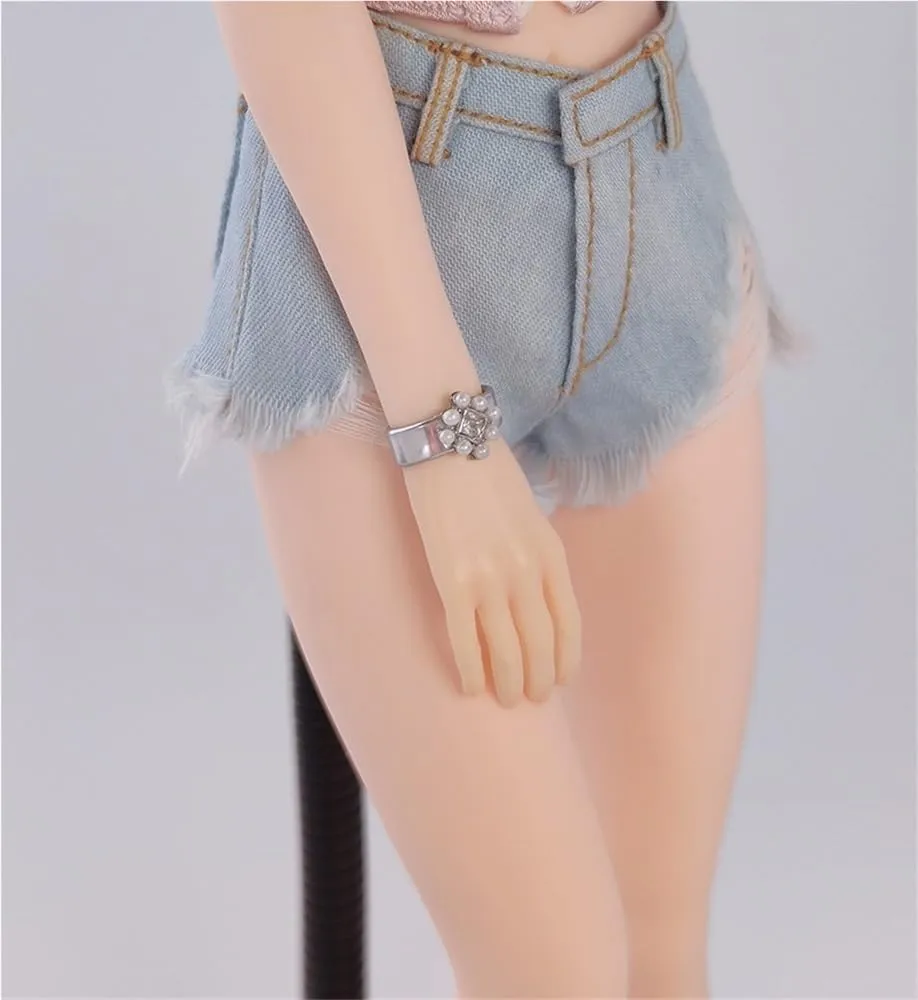 1/6 Scale Female Soldier Model Figure Doll Bracelet H2R5 for 12 Inch Movable Action Figure，Doll Toy Miniatures Accessories Doll(Silver)