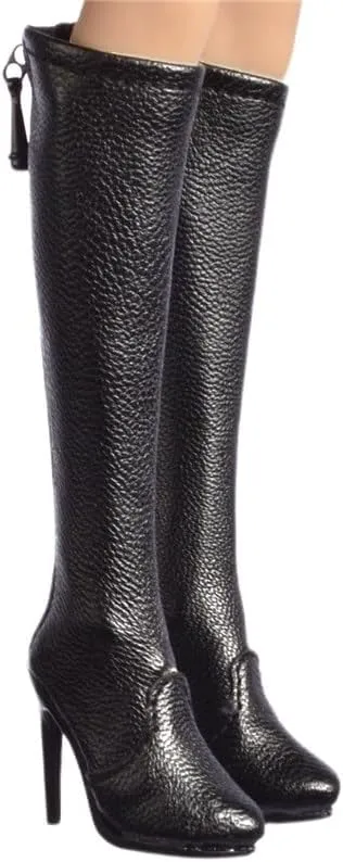 1/6 Scale Female Soldier Model Figure Doll High Heel Boots JB01 for 12" Movable Doll Action Figure，Flexible Seamless Doll Miniatures Accessories Doll