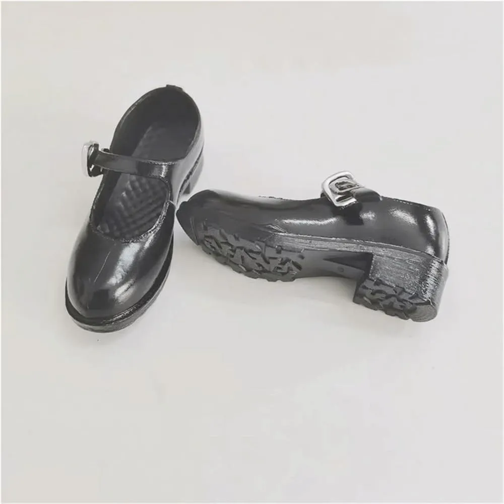 1/6 Scale Female Soldier Model Figure Doll Shoes Flat Sneakers Shoes for 12 Inch Movable Doll Action Figure Accessories Doll(Black)