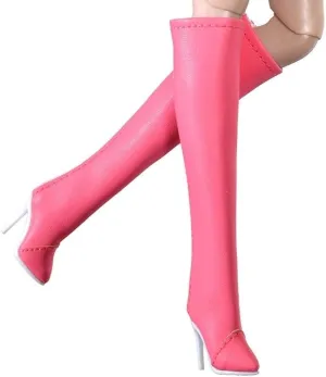 1/6 Scale Female Soldier Model Figure Doll Shoes Mid Length Boots for 12" Movable Doll Action Figure，Doll Miniatures Accessories Doll