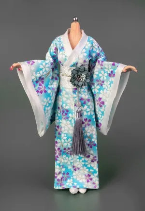 1/6 Scale Female Soldier Model Figure Doll V-Neck Kimono Bathrobe Long Dress Clothes for 12 inch Action Figure Doll Clothes Doll