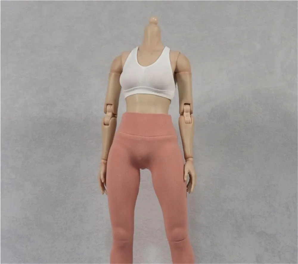 1/6 Scale Female,Figure Doll Clothes Casual V Neck Sleeveless Shirt Costume for 12" Soldier Action Figure Doll(White)