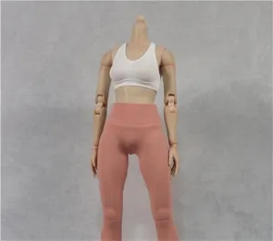 1/6 Scale Female,Figure Doll Clothes Casual V Neck Sleeveless Shirt Costume for 12" Soldier Action Figure Doll(White)