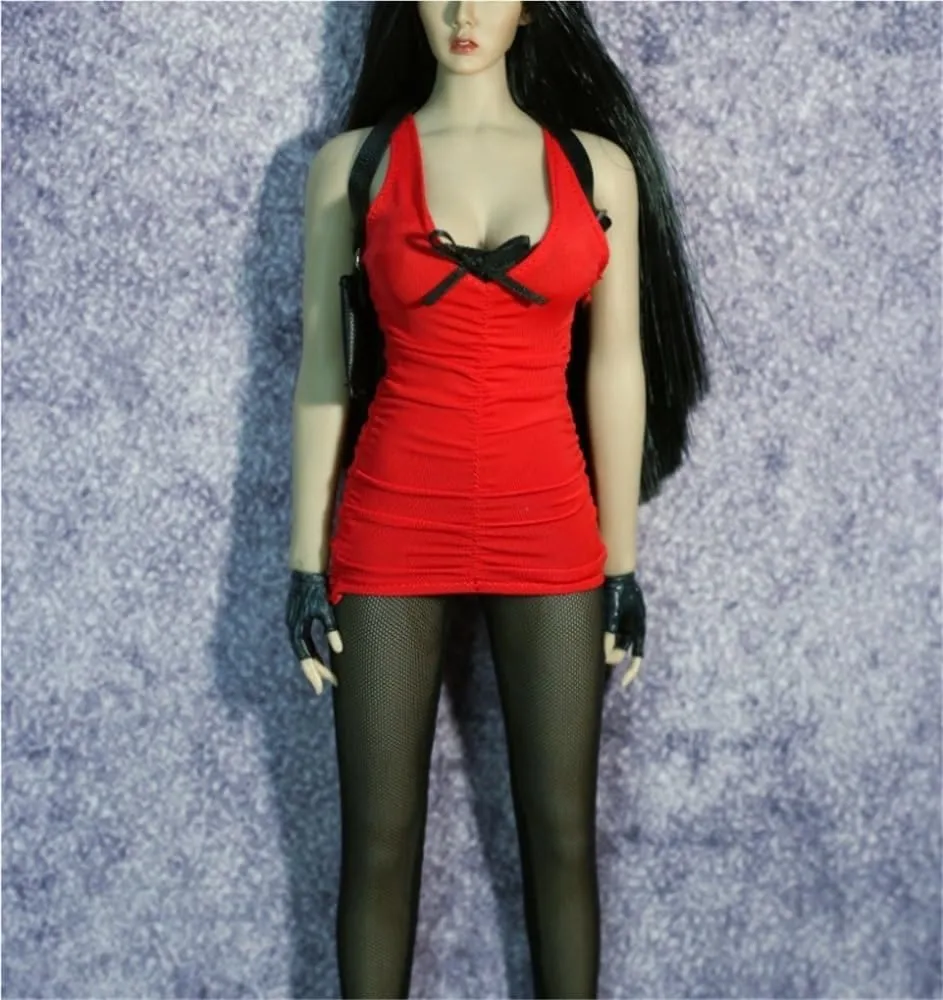 1/6 Scale Female,Figure Doll Clothes Dress Long Stockings Shoulder Strap for 12" Soldier Action Figure Doll