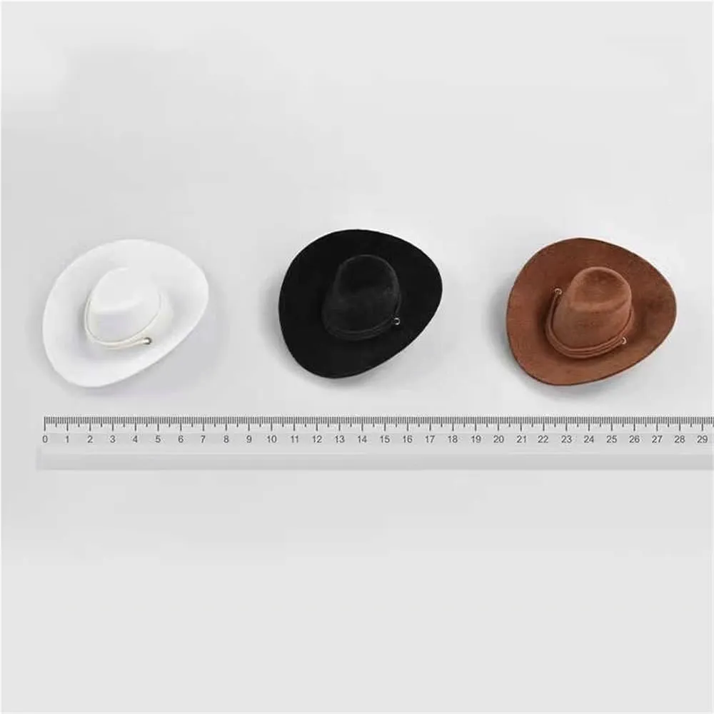 1/6 Scale Figure Doll Hats, Fedora Hat for 12 inch Female Action Figure Accessories Doll(White)