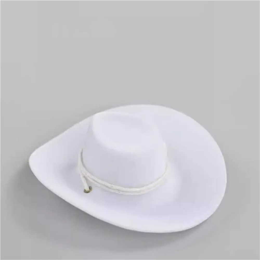 1/6 Scale Figure Doll Hats, Fedora Hat for 12 inch Female Action Figure Accessories Doll(White)