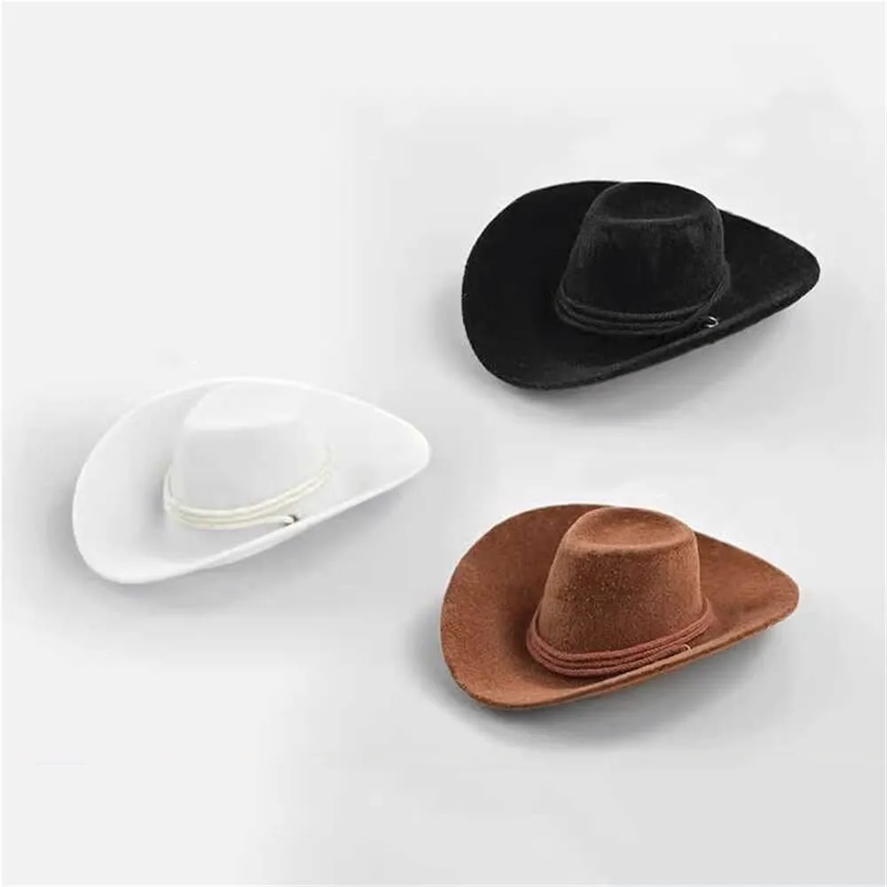1/6 Scale Figure Doll Hats, Fedora Hat for 12 inch Female Action Figure Accessories Doll(White)