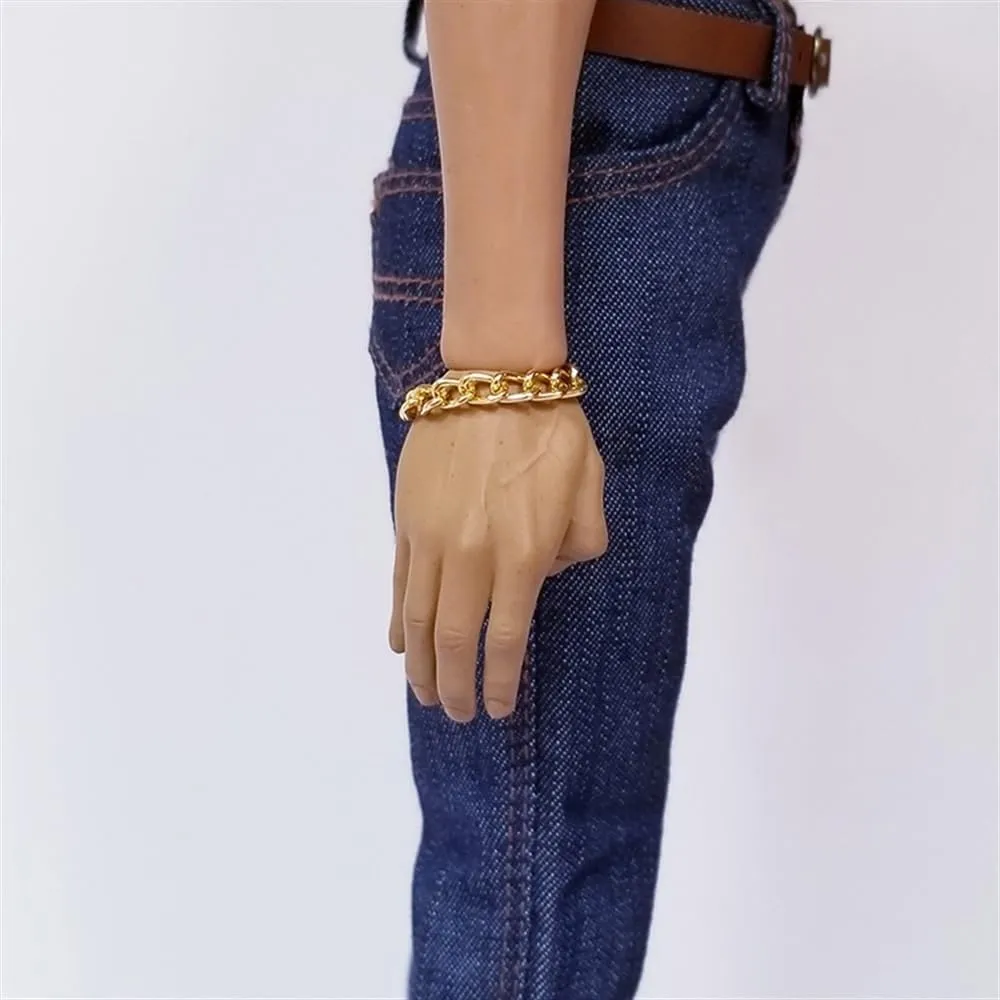1/6 Scale Soldier Model Figure Doll Chain Bracelet for 12 Inch Movable Action Figure，Doll Toy Miniatures Accessories Doll