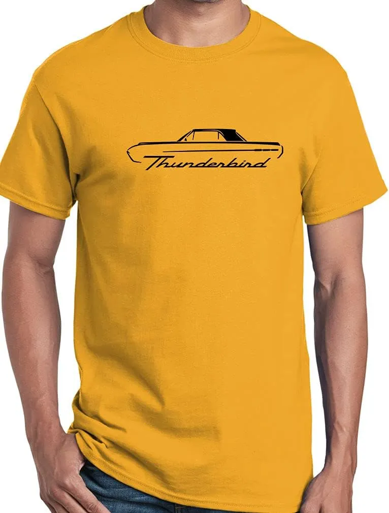 1961 1962 1963 Ford Thunderbird Hardtop Classic Outline Design Print Tshirt