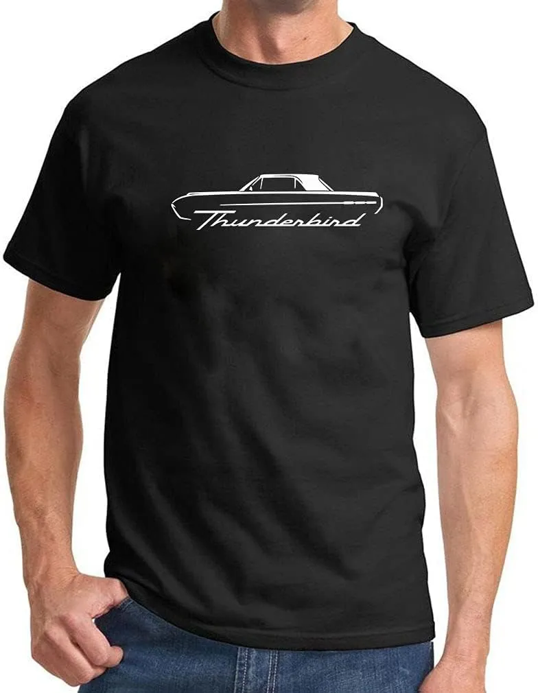 1961 1962 1963 Ford Thunderbird Hardtop Classic Outline Design Print Tshirt