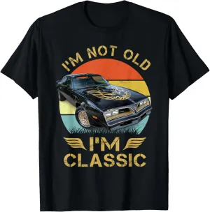 1977 77 trans am vintage black car MUSCLE CARS 70s CLASSIC T-Shirt