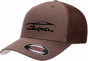 1992-02 Supra Sports Car Classic Outline Design Flexfit 6511 Trucker Mesh Fitted Cap