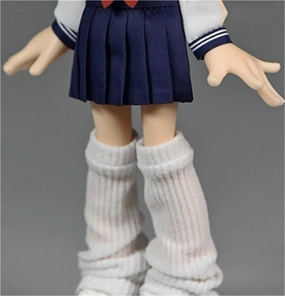 1/12 Scale Female Soldier Model Figure Doll Knitted Leg Warmers Socks for 6 Inch Movable Doll Action Figure, Doll Miniatures Accessories Doll