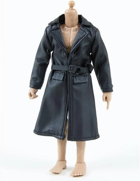 1/12 Scale Male Clothes,Figure Doll Clothes Jacket Leather Long Coat Costume for 6" Male Soldier Action Figure Doll