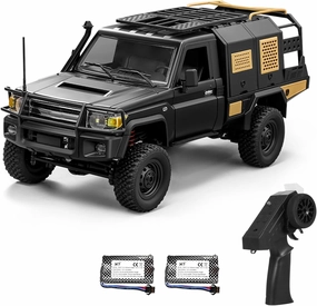 1/12 Scale RC Crawler, MN-82S Remote Control Car, 2.4GHz 4WD Off Road Rock Crawler Vehicle with Lights, DIY Land Cruiser Pickup Truck Toy for Adults Kids