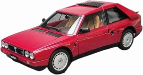 1 18 for Lancia Delta S4 1985 Alloy Car Model Diecast Metal Vehicle Car Model Collection Static Ornaments Simulation Vehicle Playset(Red)