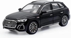 1 24 for Audi Q5 Alloy Model Car SUV Off-Road Diecast Metal Car Collection Boy Toy Car Simulation Pull Back Gift Simulation Vehicle Playset(Black)