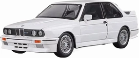 1 24 for BMW M3 E30 1988 Alloy Sports Car Model Diecast Metal Classic Sound and Light Car Model Enthusiasts Simulation Vehicle Playset(White)