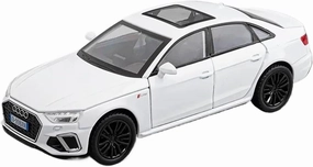 1 32 for Audi A4 Alloy Model Car Toy Diecasts Metal Casting Car Enthusiasts Collectibles Vehicle Gift Classic Cars Collectible(White)