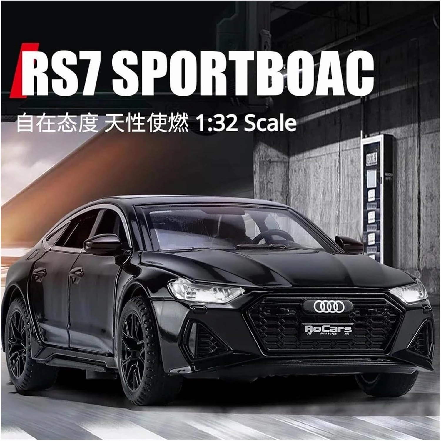 1 32 for Audi RS7 Audi RS7 Sportback Alloy Die Cast Toy Car Model Adults Limited Collections Decorations Scale Vehicles Toys(Red)