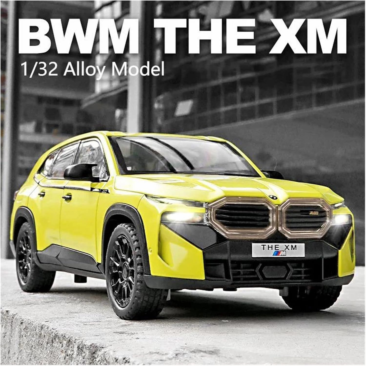 1 32 for BMW The XM SUV Alloy Die Cast Toy Car Model Toy Adults Limited Collectibles Display Ornaments Scale Vehicles Toys(Yellow)