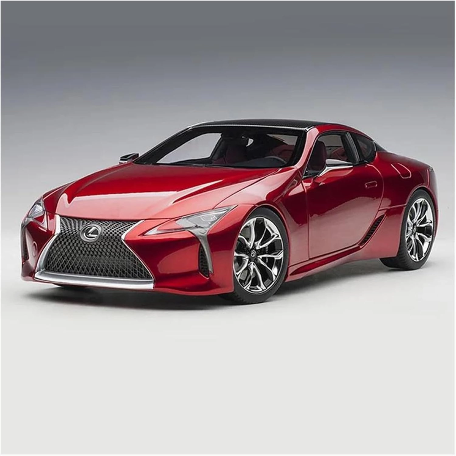 1 32 for Lexus LC500 Alloy Sports Car Model Diecast Metal Toy Racing Vehicle Car Model Sound and Light Collection Non-Remote App Controlled Toys(Black)