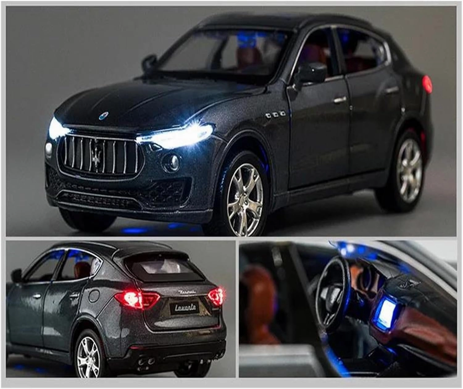 1 32 for Maserati Levante Alloy Diecast Car Model Toy Vehicles Model Adults Ornaments Display Ornaments Scale Vehicles Toys(Red)