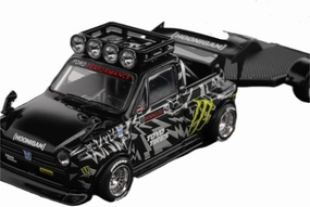 1 64 for Honda Explosive Widebody Pickup Truck Black Painting Alloy Car Model Collection Simulation Vehicle Playset