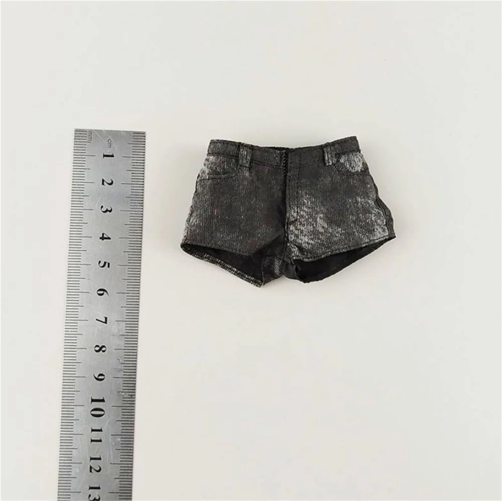 1/6 Scale Female,Doll Figure Clothes High Waisted Shorts Costume for 12" Female Soldier Action Figure Doll(Black)