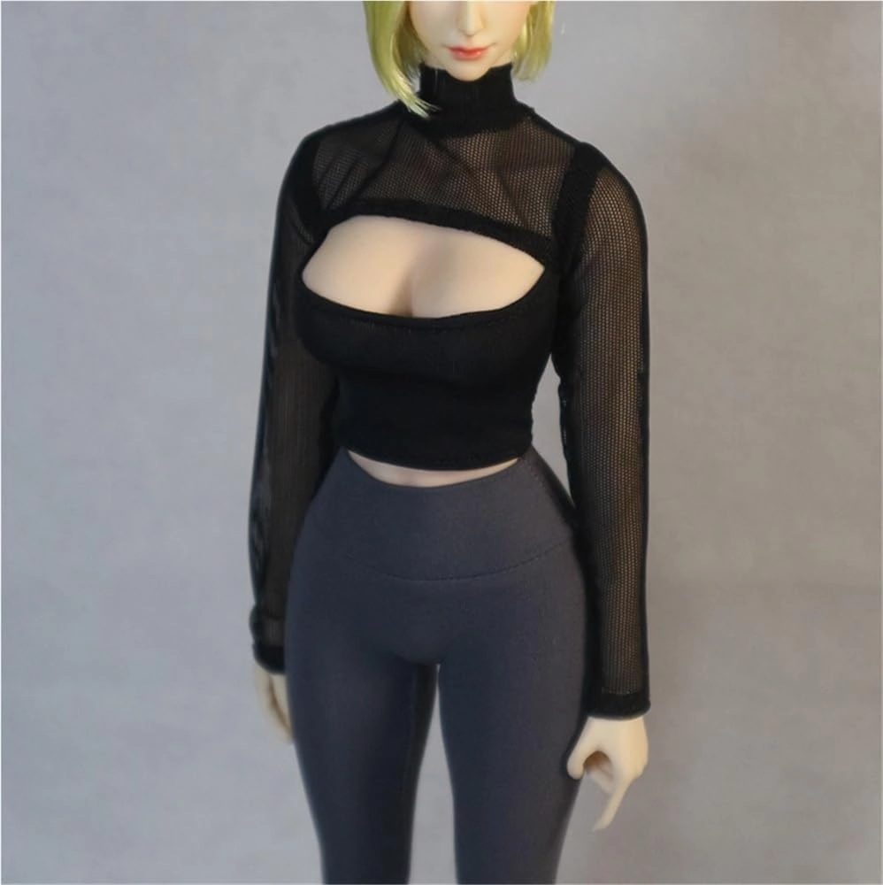 1/6 Scale Female,Figure Doll Clothes High Neck Mesh Shirt Costume for 12" Female Soldier Action Figure Doll