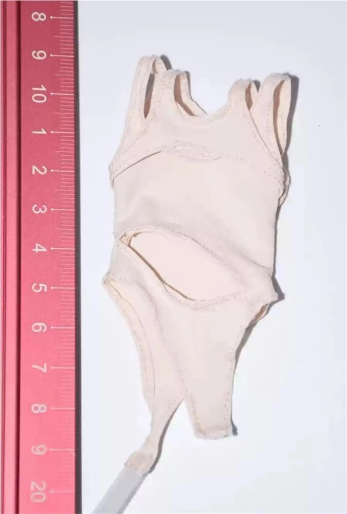 1/6 Scale Female Soldier Model Figure Doll Clothes Swimsuit Straps Swimwear for 12 Inch Movable Doll Action Figure, Doll Miniatures Accessories Doll(Beige)