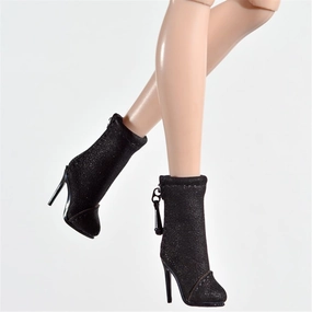 1/6 Scale Female Soldier Model Figure Doll Shoes Leather Short Boots Z1B5 for 12" Movable Doll Action Figure，Doll Miniatures Accessories Doll